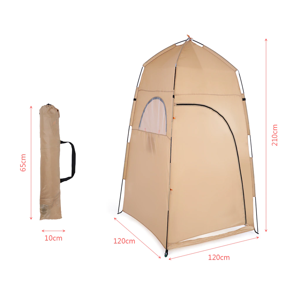 Cheap Goat Tents Portable Outdoor Camping Tent Shower Bath Changing Fitting Room Tent Shelter Camping Beach Privacy Toilet Camping Tent 2022   